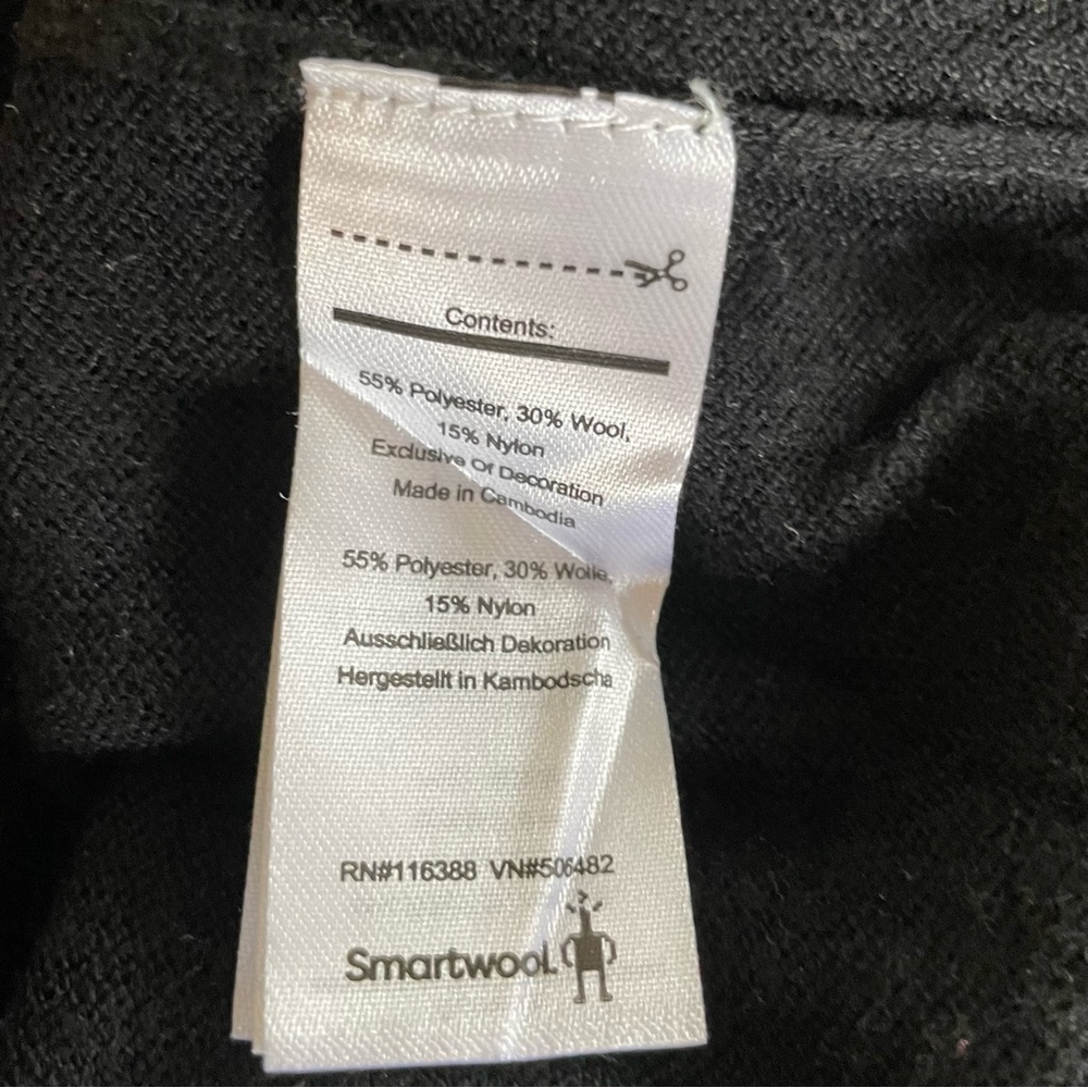 Smartwool Mens Sparwood Crew Black Sweater - Picture 6 of 12